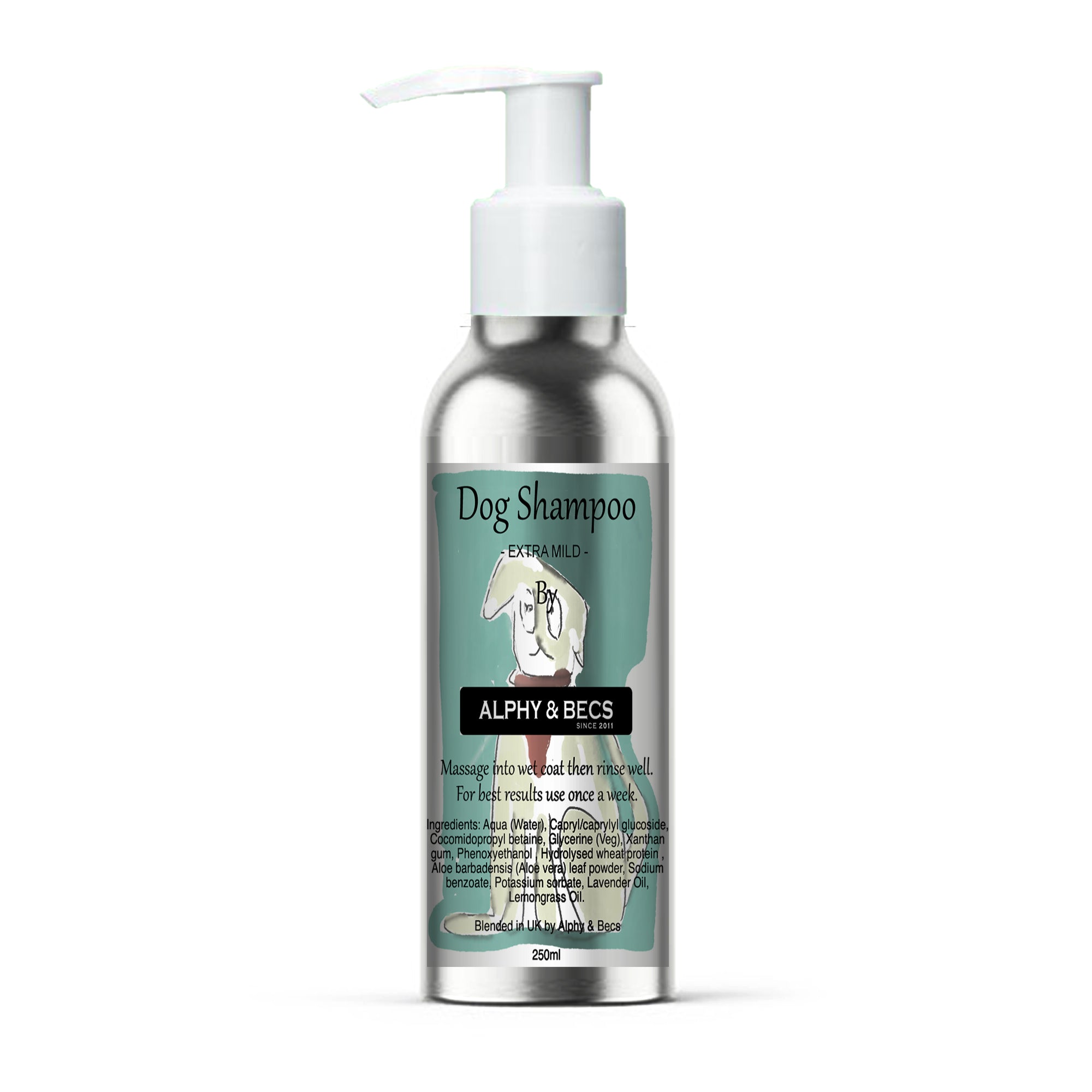 Extra Mild Dog Shampoo 250ml Alphy Becs